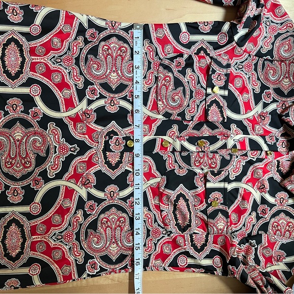 Vibrant Retro Red, Black and Cream Jude Connally Mini Dress - Picture 7 of 9